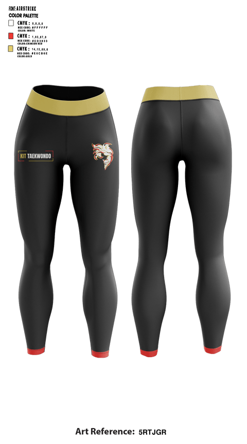 KIT Taekwondo 25012560 Womens Leggings - 1