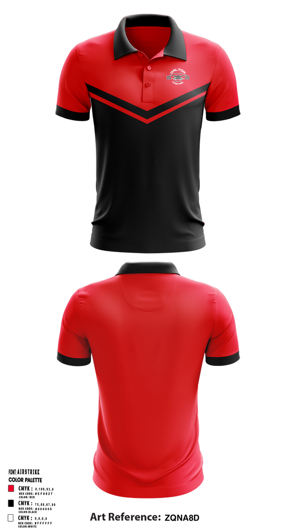 Dalton Junior High School Swimming 21806077 Short Sleeve Performance Polo - 1