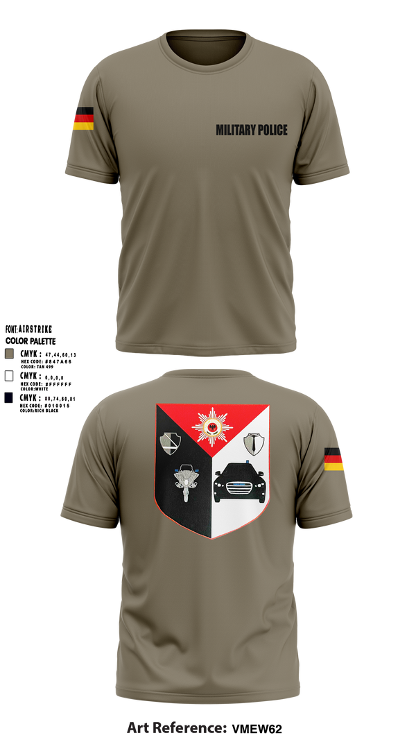 Military Police Short Sleeve Performance Shirt - 1
