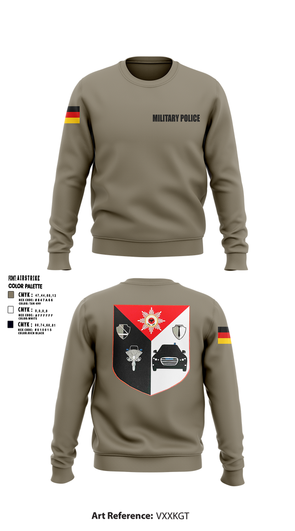 Military Police Crew Neck Sweatshirt - 1