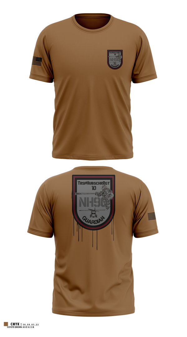 TrspHubschrRgt 10 Old School Cotton Feel Shirt - 1