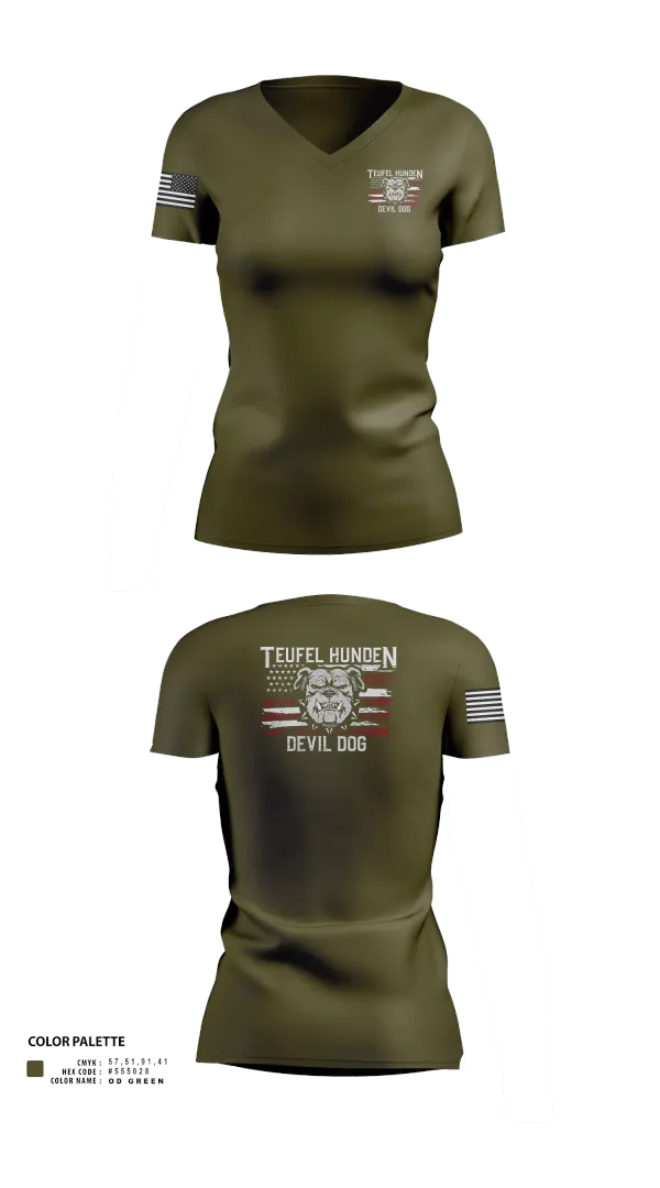 Womens Short Sleeve Vneck Shirt, Kilo co. 3rd Btn 9th Marines, Marines, Teamtime, Team time, sublimation, custom sports apparel, team uniforms, spirit wear, spiritwear, sports uniforms, custom shirts, team store, custom team store, fundraiser sports, apparel fundraiser
