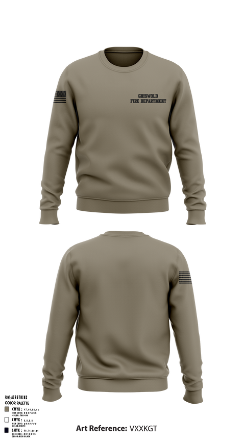 Griswold Fire Department 41169370 Crew Neck Sweatshirt - 1