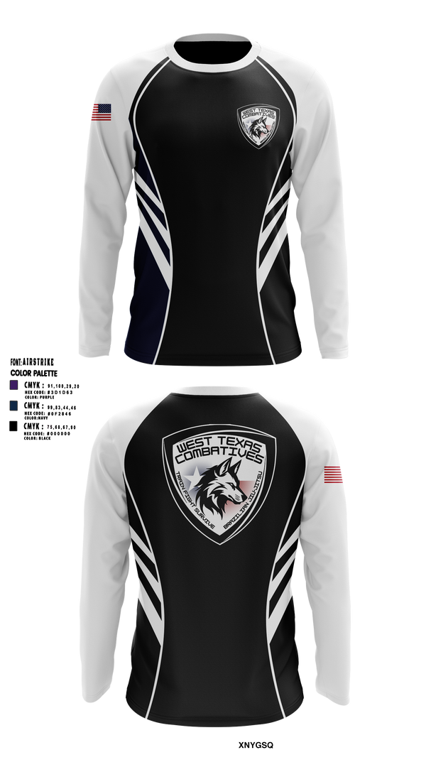 West Texas Combatives 59550585 Long Sleeve Rash Guard Shirt - 6