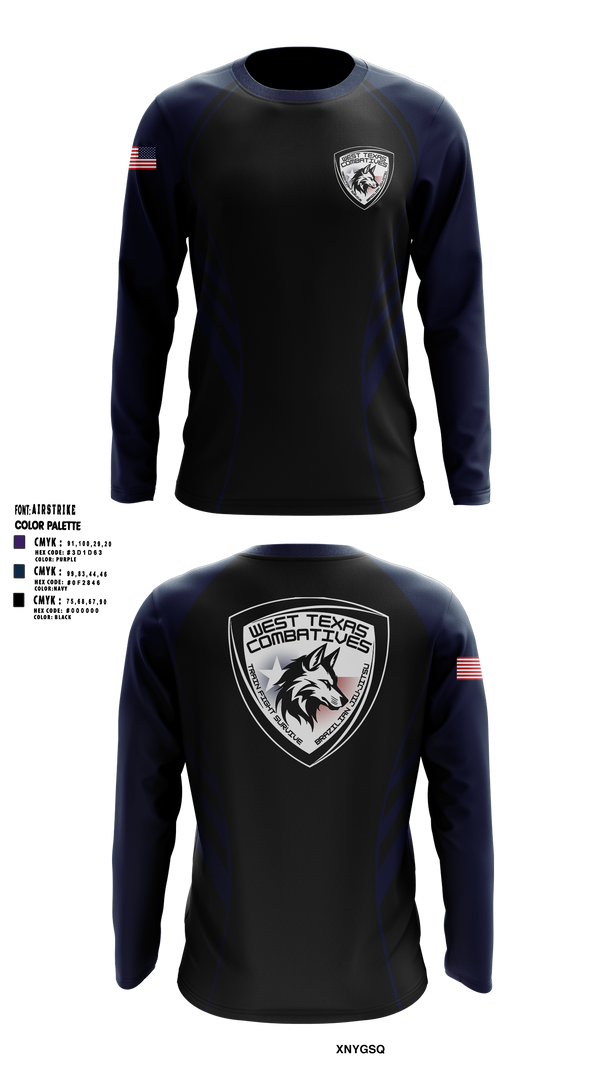 West Texas Combatives 59550585 Long Sleeve Rash Guard Shirt - 7