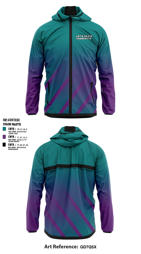 Let’s Skate Charlotte 59434980 Windbreaker - 1