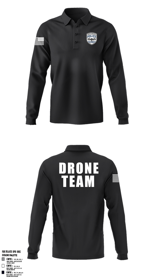 North Branch Police Dept. 88916958 Long Sleeve Performance Polo - 6