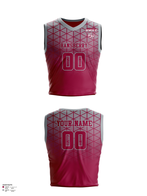 Hansberry College Prep Basketball Mens Basketball Jersey - 1