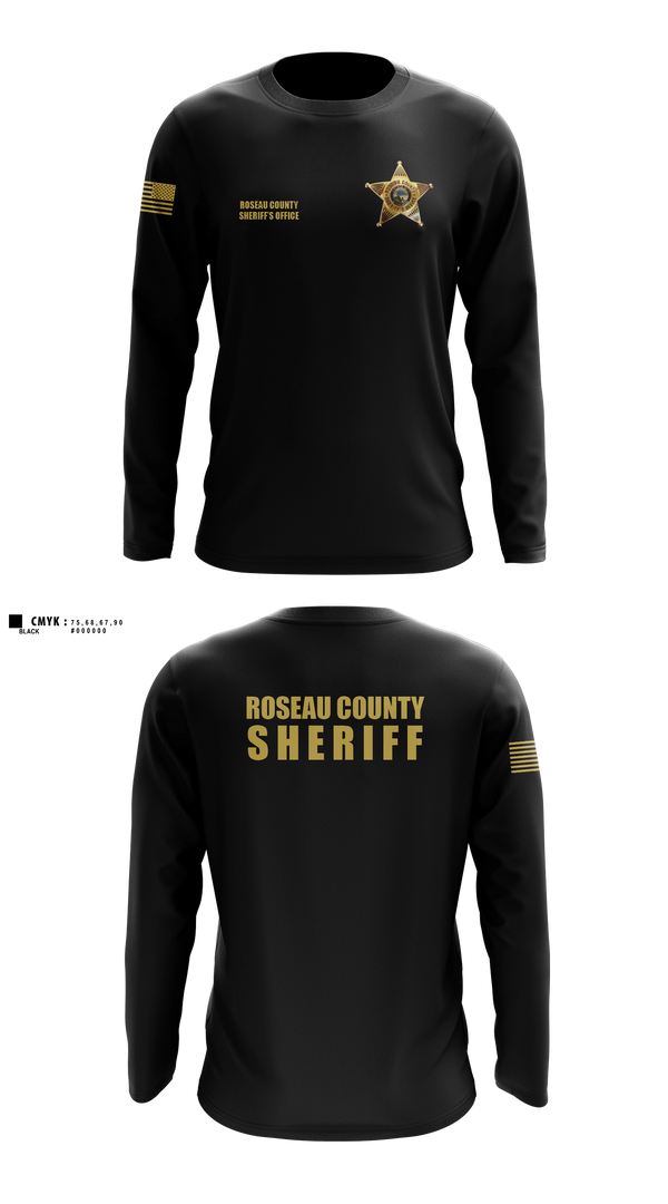Long Sleeve Performance Shirt, Roseau County Sheriff’s Office, Police, Teamtime, Team time, sublimation, custom sports apparel, team uniforms, spirit wear, spiritwear, sports uniforms, custom shirts, team store, custom team store, fundraiser sports, apparel fundraiser