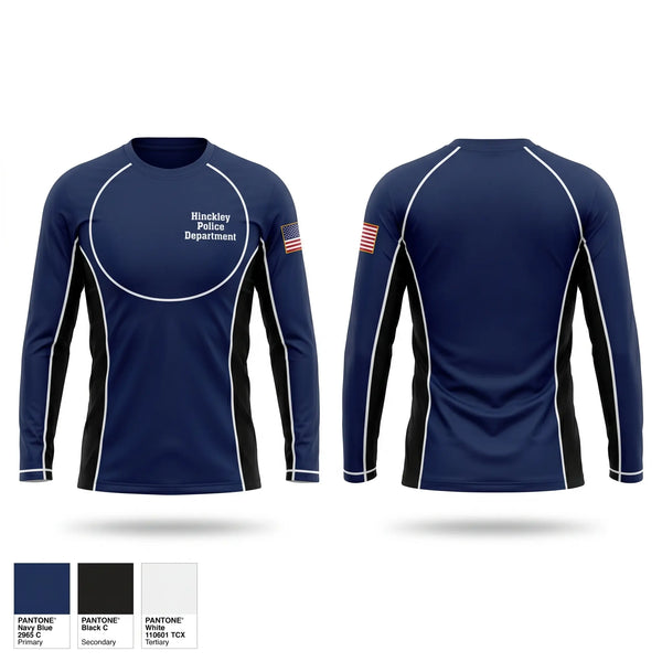 Long Sleeve Performance Shirt, Hinckley Police Department, Police, Teamtime, Team time, sublimation, custom sports apparel, team uniforms, spirit wear, spiritwear, sports uniforms, custom shirts, team store, custom team store, fundraiser sports, apparel fundraiser