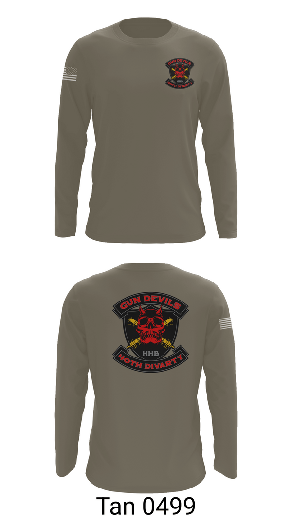 Long Sleeve Performance Shirt, HHB 40th DIVARTY, Army, Teamtime, Team time, sublimation, custom sports apparel, team uniforms, spirit wear, spiritwear, sports uniforms, custom shirts, team store, custom team store, fundraiser sports, apparel fundraiser