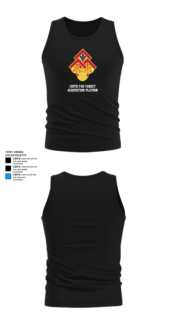 Tank Top, 130th FAB Target Acquisition Platoon, , Teamtime, Team time, sublimation, custom sports apparel, team uniforms, spirit wear, spiritwear, sports uniforms, custom shirts, team store, custom team store, fundraiser sports, apparel fundraiser
