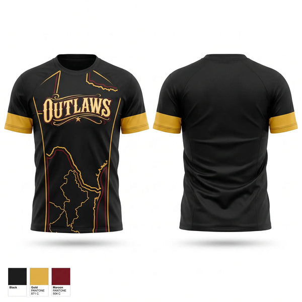 Football Jersey, Outlaws, Softball, Teamtime, Team time, sublimation, custom sports apparel, team uniforms, spirit wear, spiritwear, sports uniforms, custom shirts, team store, custom team store, fundraiser sports, apparel fundraiser