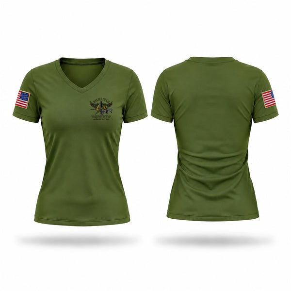 Womens Short Sleeve Vneck Shirt, Richfield SWAT, Police, Teamtime, Team time, sublimation, custom sports apparel, team uniforms, spirit wear, spiritwear, sports uniforms, custom shirts, team store, custom team store, fundraiser sports, apparel fundraiser