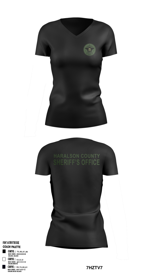 Patrol 17850580 Women's Short Sleeve V-neck Shirt - 2