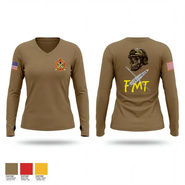 Womens Long Sleeve Vneck Shirt, 377th evcc, Army, Teamtime, Team time, sublimation, custom sports apparel, team uniforms, spirit wear, spiritwear, sports uniforms, custom shirts, team store, custom team store, fundraiser sports, apparel fundraiser