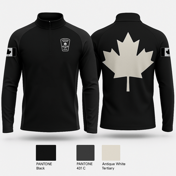 Akwesasne Organized Crime Unit Quarter Zip Jacket - 1