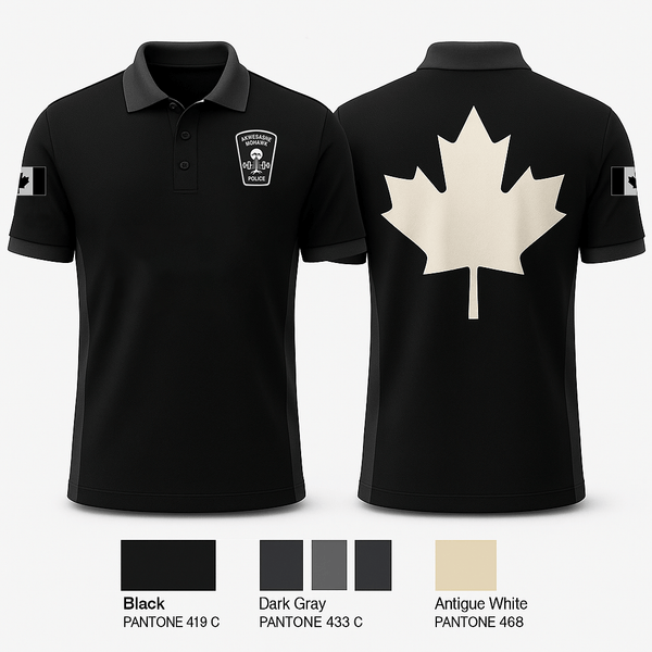 Akwesasne Organized Crime Unit Short Sleeve Performance Polo - 1