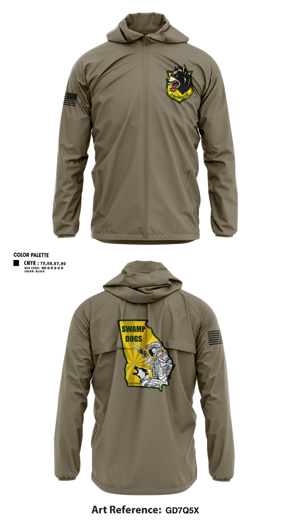 Windbreaker, 93D MP DET (MWD), , Teamtime, Team time, sublimation, custom sports apparel, team uniforms, spirit wear, spiritwear, sports uniforms, custom shirts, team store, custom team store, fundraiser sports, apparel fundraiser