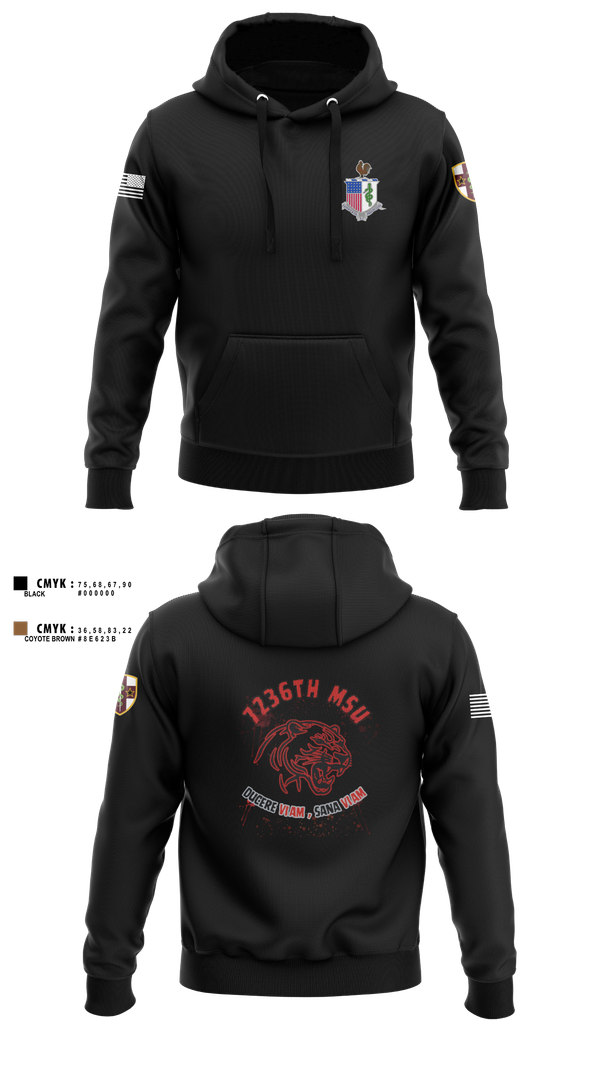 Hoodie, 7236 Medical Support Unit, Army, Teamtime, Team time, sublimation, custom sports apparel, team uniforms, spirit wear, spiritwear, sports uniforms, custom shirts, team store, custom team store, fundraiser sports, apparel fundraiser