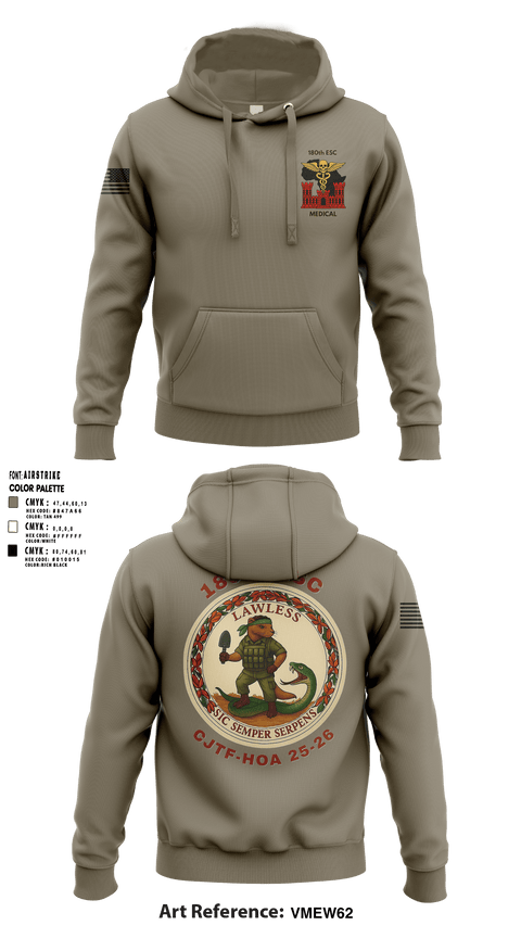 180th ESC 20338898 Hoodie - 1