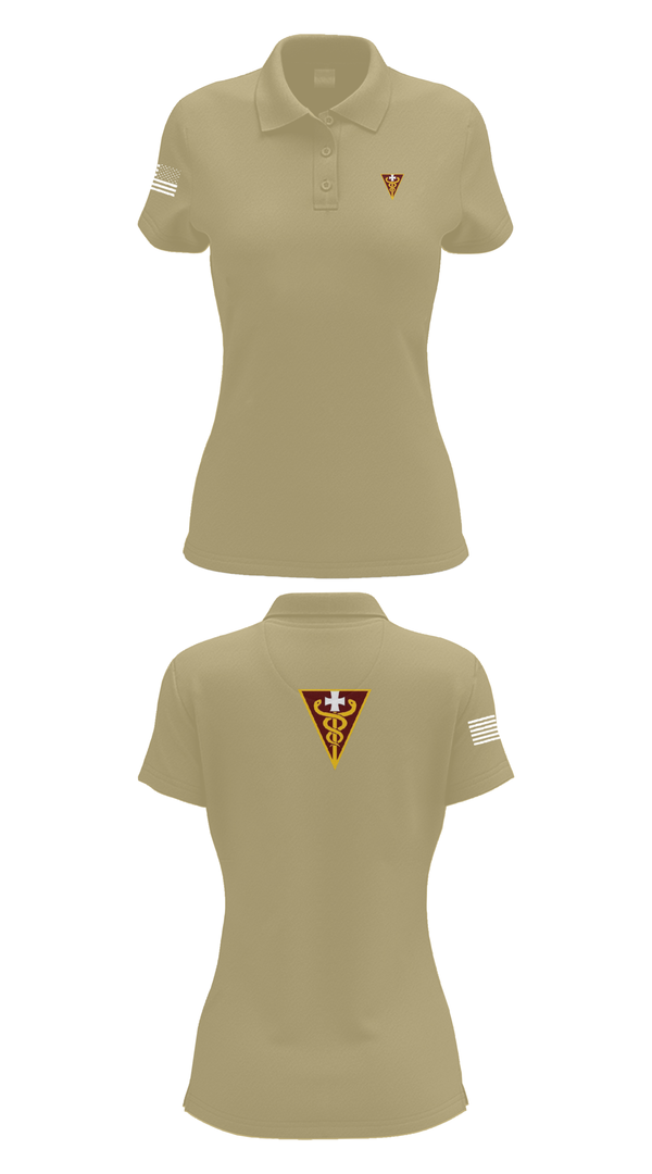 Womens Short Sleeve Performance Polo, 3D THEATER MEDICAL COMMAND, , Teamtime, Team time, sublimation, custom sports apparel, team uniforms, spirit wear, spiritwear, sports uniforms, custom shirts, team store, custom team store, fundraiser sports, apparel fundraiser