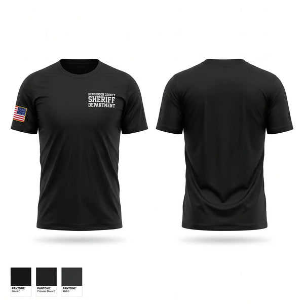 Short Sleeve Performance Shirt, Henderson County Sheriff Department, Police, Teamtime, Team time, sublimation, custom sports apparel, team uniforms, spirit wear, spiritwear, sports uniforms, custom shirts, team store, custom team store, fundraiser sports, apparel fundraiser