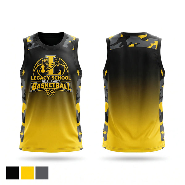 Mens Basketball Jersey, Legacy School of the Arts, Men's Basketball, Teamtime, Team time, sublimation, custom sports apparel, team uniforms, spirit wear, spiritwear, sports uniforms, custom shirts, team store, custom team store, fundraiser sports, apparel fundraiser