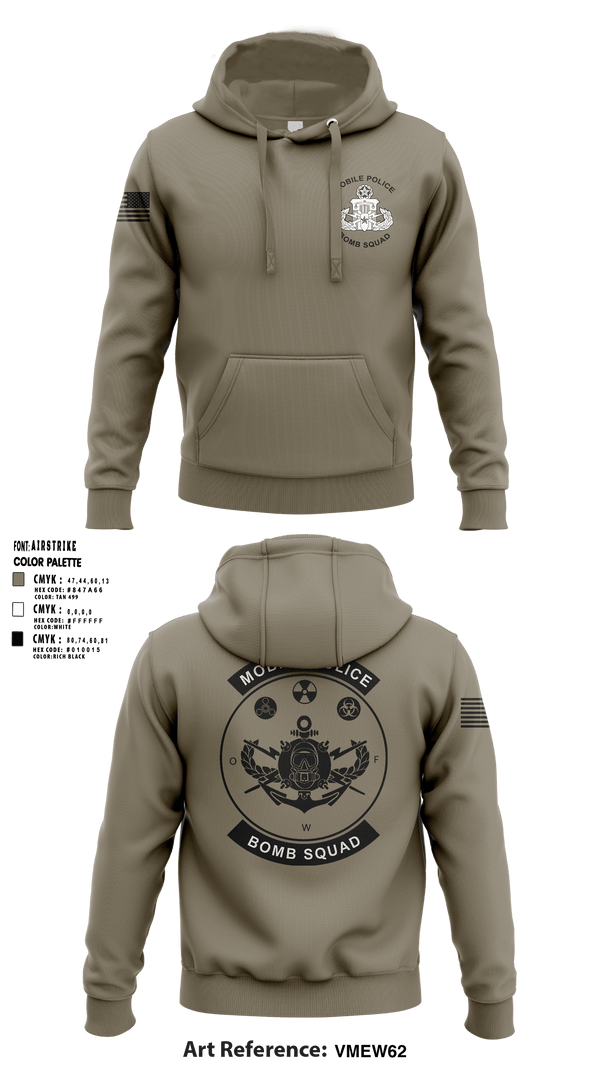 Mobile Police Bomb Squad 47120008 Hoodie - 1