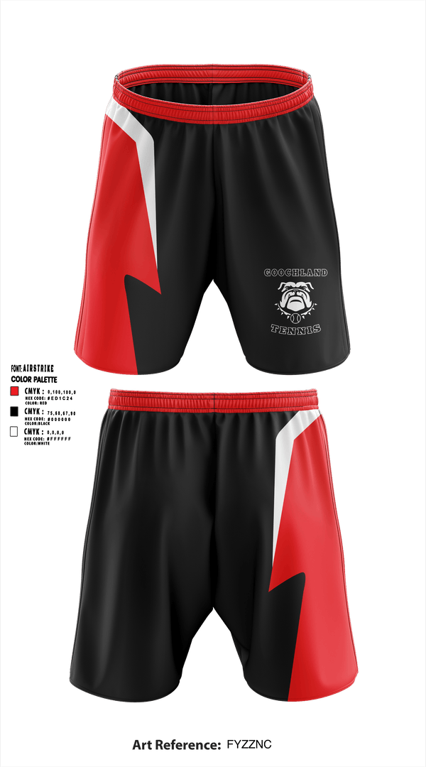 GHS Boys Tennis 6681455 Athletic Shorts With Pockets WITH 6 INCH INSEAM - 1