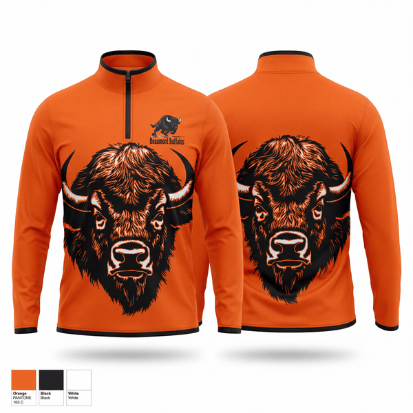 Beaumont Buffaloes 21518540 Quarter Zip Jacket - 1