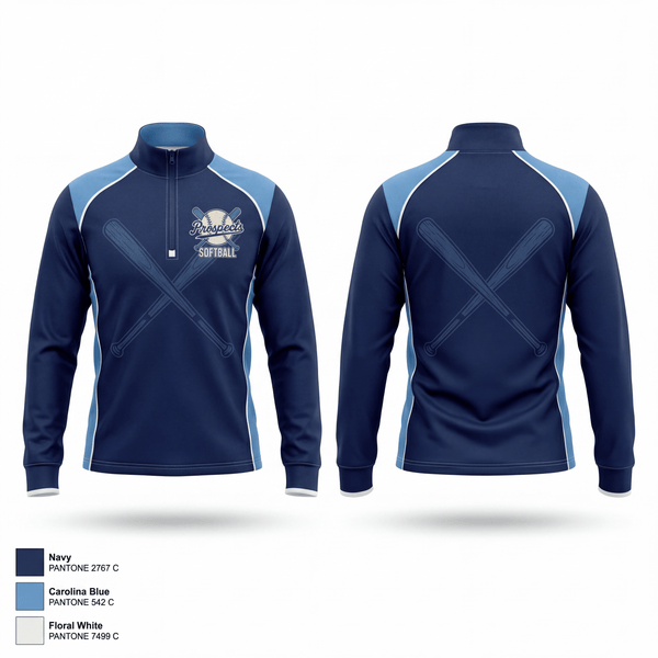 Greensboro Batting Center Prospects 56517975 Quarter Zip Jacket - 1