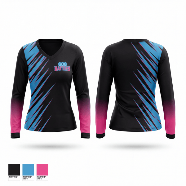 606 Batties 35171734 Women's Long Sleeve V-neck Shirt - 1