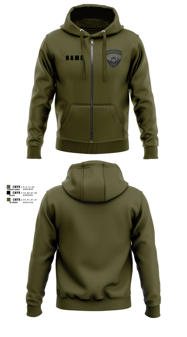 PENINSULA CRISIS RESPONSE TEAM 40299009 Zip Hoodie - 51