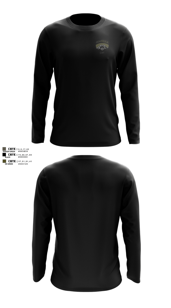 PENINSULA CRISIS RESPONSE TEAM 40299009 Long Sleeve Performance Shirt - 50