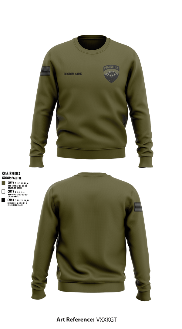 PENINSULA CRISIS RESPONSE TEAM 40299009 Crew Neck Sweatshirt - 1