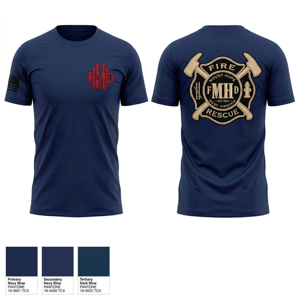 Short Sleeve Performance Shirt, Mount Hope Fire Department, Fire Department, Teamtime, Team time, sublimation, custom sports apparel, team uniforms, spirit wear, spiritwear, sports uniforms, custom shirts, team store, custom team store, fundraiser sports, apparel fundraiser
