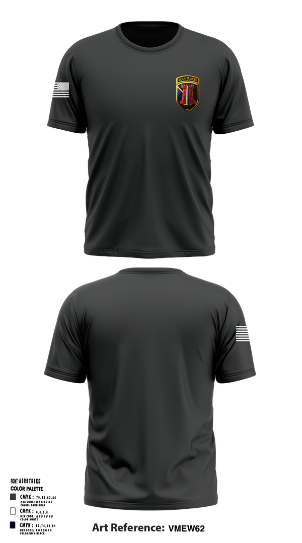 Old School Cotton Feel Shirt, 204th MEB Mountaineers, Army, Teamtime, Team time, sublimation, custom sports apparel, team uniforms, spirit wear, spiritwear, sports uniforms, custom shirts, team store, custom team store, fundraiser sports, apparel fundraiser