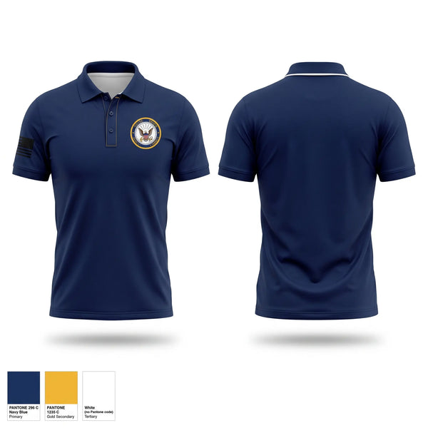 Short Sleeve Performance Polo, DELTA FORCE NAVAL CADETS, Marines, Teamtime, Team time, sublimation, custom sports apparel, team uniforms, spirit wear, spiritwear, sports uniforms, custom shirts, team store, custom team store, fundraiser sports, apparel fundraiser