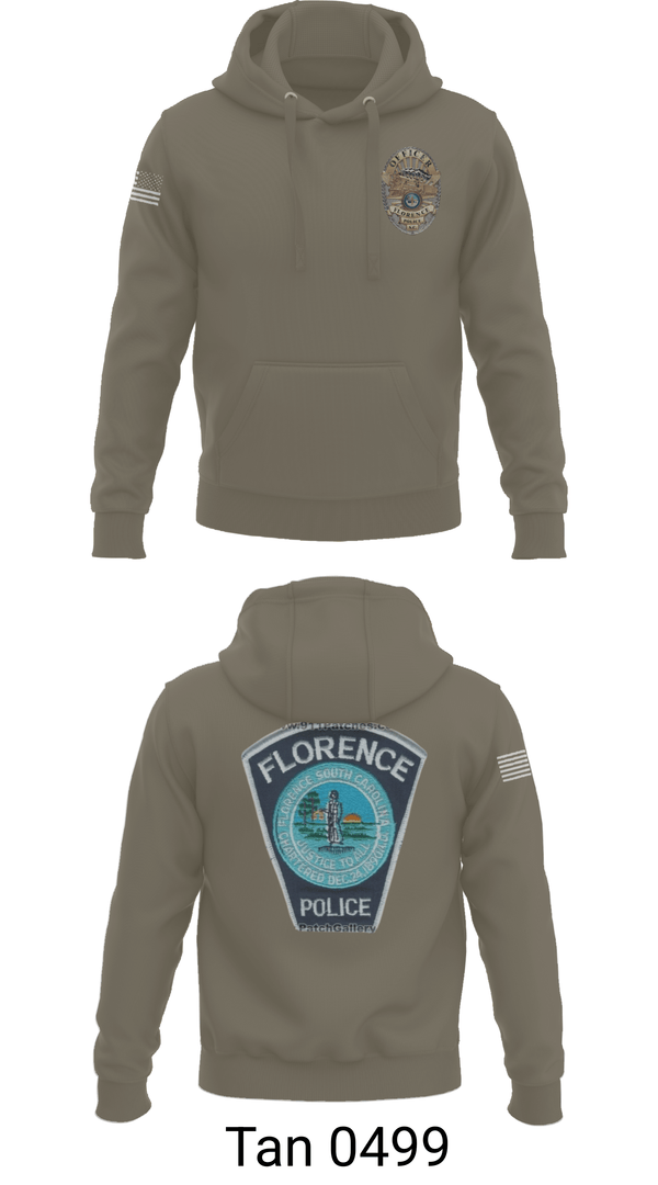 Hoodie, Florence Police Department, Police, Teamtime, Team time, sublimation, custom sports apparel, team uniforms, spirit wear, spiritwear, sports uniforms, custom shirts, team store, custom team store, fundraiser sports, apparel fundraiser