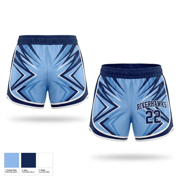 Womens Shorts, Logan Martin Riverhawks, Baseball, Teamtime, Team time, sublimation, custom sports apparel, team uniforms, spirit wear, spiritwear, sports uniforms, custom shirts, team store, custom team store, fundraiser sports, apparel fundraiser