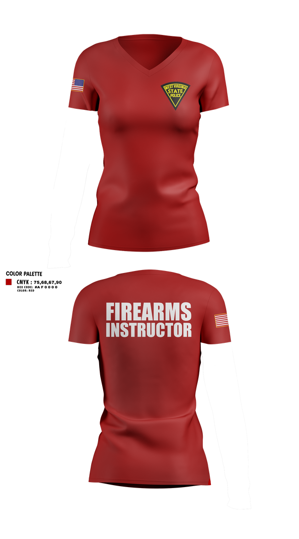 Womens Short Sleeve Vneck Shirt, West Virginia State Police, Police, Teamtime, Team time, sublimation, custom sports apparel, team uniforms, spirit wear, spiritwear, sports uniforms, custom shirts, team store, custom team store, fundraiser sports, apparel fundraiser