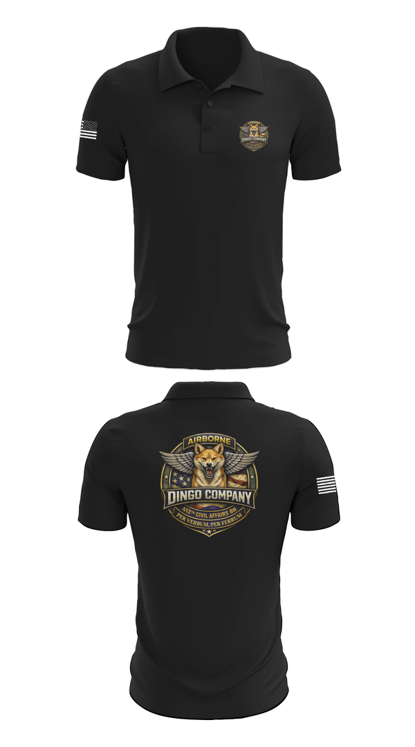 Short Sleeve Performance Polo, 412th CA BN (A), Army, Teamtime, Team time, sublimation, custom sports apparel, team uniforms, spirit wear, spiritwear, sports uniforms, custom shirts, team store, custom team store, fundraiser sports, apparel fundraiser