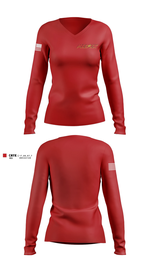 Womens Long Sleeve Vneck Shirt, MedEx EMS, EMS/EMT, Teamtime, Team time, sublimation, custom sports apparel, team uniforms, spirit wear, spiritwear, sports uniforms, custom shirts, team store, custom team store, fundraiser sports, apparel fundraiser
