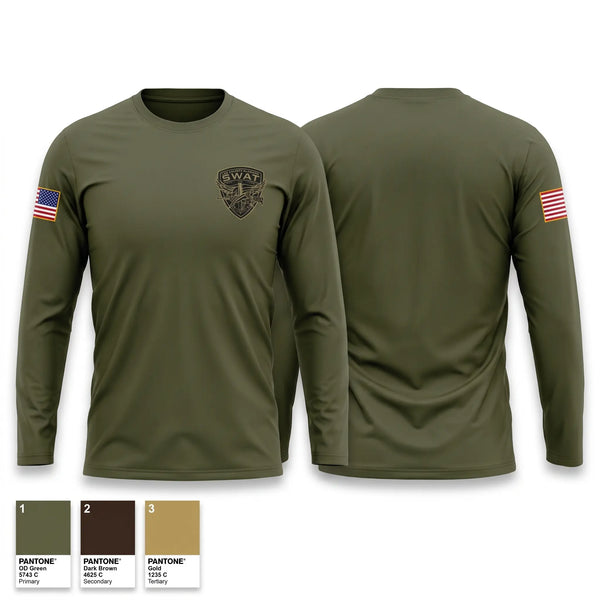 Long Sleeve Performance Shirt, Lee county swat, Police, Teamtime, Team time, sublimation, custom sports apparel, team uniforms, spirit wear, spiritwear, sports uniforms, custom shirts, team store, custom team store, fundraiser sports, apparel fundraiser