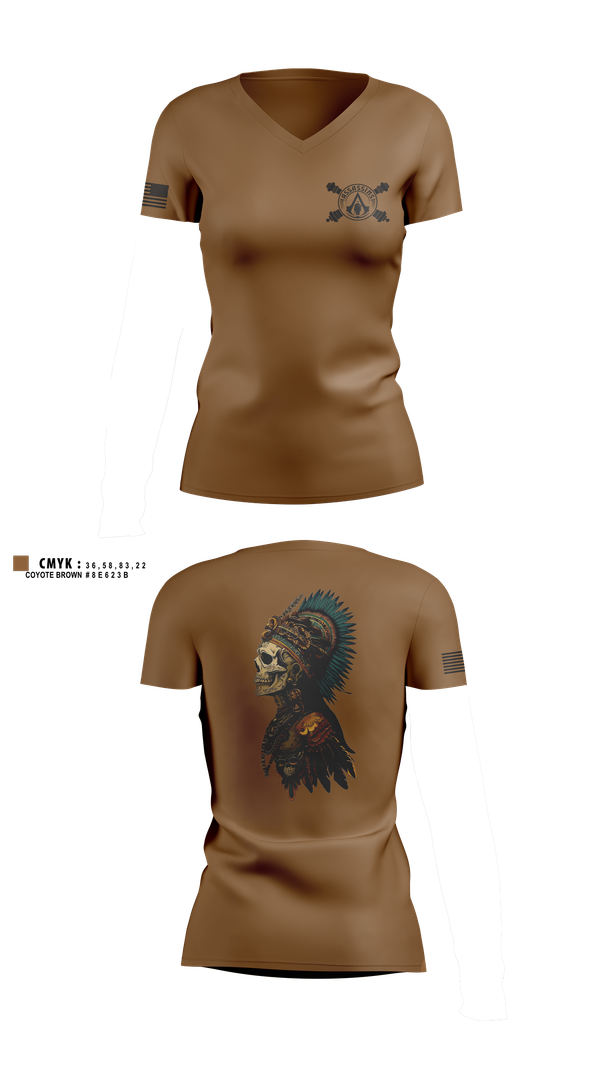 Womens Short Sleeve Vneck Shirt, Azteca, , Teamtime, Team time, sublimation, custom sports apparel, team uniforms, spirit wear, spiritwear, sports uniforms, custom shirts, team store, custom team store, fundraiser sports, apparel fundraiser