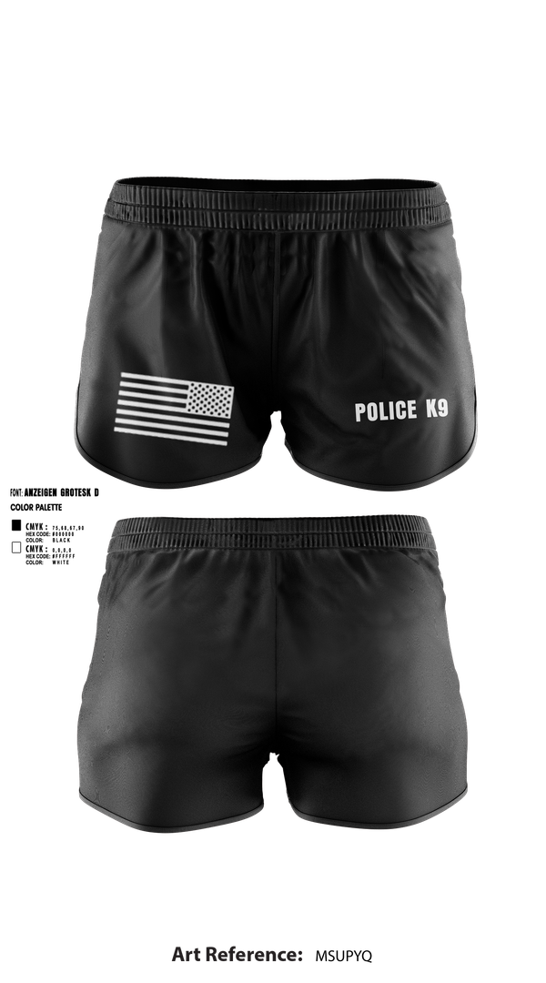 Ranger Panties, POLICE K9, , Teamtime, Team time, sublimation, custom sports apparel, team uniforms, spirit wear, spiritwear, sports uniforms, custom shirts, team store, custom team store, fundraiser sports, apparel fundraiser