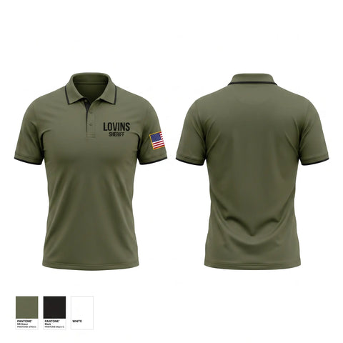 Short Sleeve Performance Polo, Lovins, Police, Teamtime, Team time, sublimation, custom sports apparel, team uniforms, spirit wear, spiritwear, sports uniforms, custom shirts, team store, custom team store, fundraiser sports, apparel fundraiser