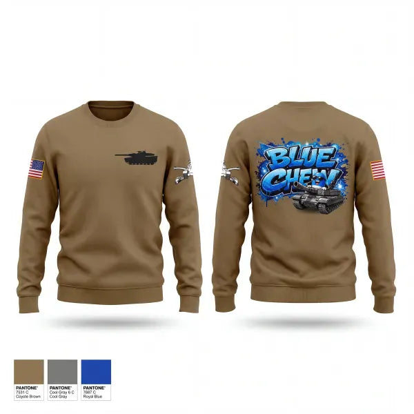 Crew Neck Sweatshirt, 120 IN BLUE CHEW, Army, Teamtime, Team time, sublimation, custom sports apparel, team uniforms, spirit wear, spiritwear, sports uniforms, custom shirts, team store, custom team store, fundraiser sports, apparel fundraiser