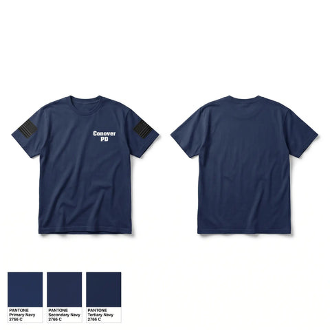 Old School Cotton Feel Shirt, Conover PD, Police, Teamtime, Team time, sublimation, custom sports apparel, team uniforms, spirit wear, spiritwear, sports uniforms, custom shirts, team store, custom team store, fundraiser sports, apparel fundraiser